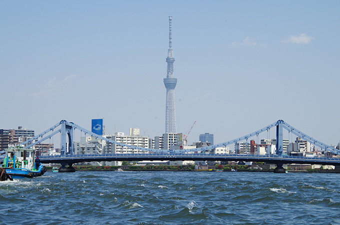 ボートから見たスカイツリー